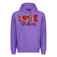 Purple love vibes Premium Hoodie - AdoDesignShop