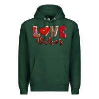Sports Green love vibes Premium Hoodie - AdoDesignShop