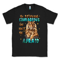 Black be strong and courageous Classic Tee - JahusDesignShop