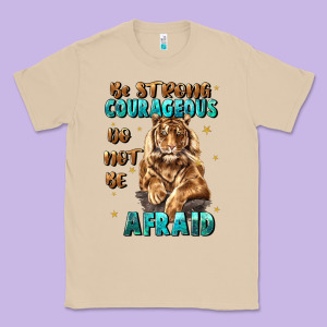 Be Strong And Courageous Classic Tee Designed By Jahusdesignshop