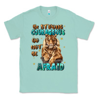 Seafoam be strong and courageous Classic Tee - JahusDesignShop