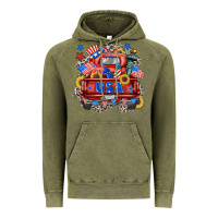 Vintage Olive usa truck Vintage Hoodie - Zillion Design Studio