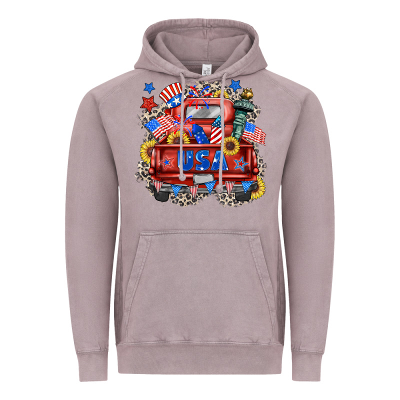 Usa Truck Vintage Hoodie by Zillion Design Studio | Teevron