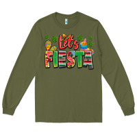 Army Green let's fiesta Long Sleeve Tee - JahusDesignShop