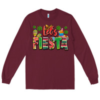 Burgundy let's fiesta Long Sleeve Tee - JahusDesignShop