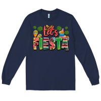 Navy let's fiesta Long Sleeve Tee - JahusDesignShop