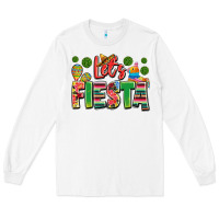 White let's fiesta Long Sleeve Tee - JahusDesignShop