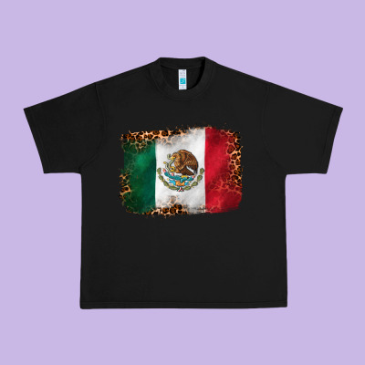 Mexican And Leopard Flag Urban Heavy Tee Designed By Cts Tumbler Store