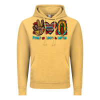 Vintage Mustard peace love lupita Vintage Hoodie - JahusDesignShop