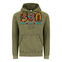 Vintage Olive peace love lupita Vintage Hoodie - JahusDesignShop