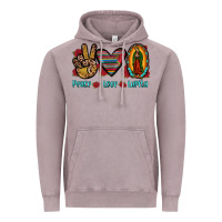 Vintage Zinc peace love lupita Vintage Hoodie - JahusDesignShop
