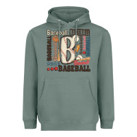 Sage baseball Heavyweight Hoodie - MaliasSmallBusiness