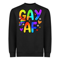 Black gay af Heavyweight Sweatshirt - Zillion Design Studio