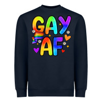 Navy gay af Heavyweight Sweatshirt - Zillion Design Studio