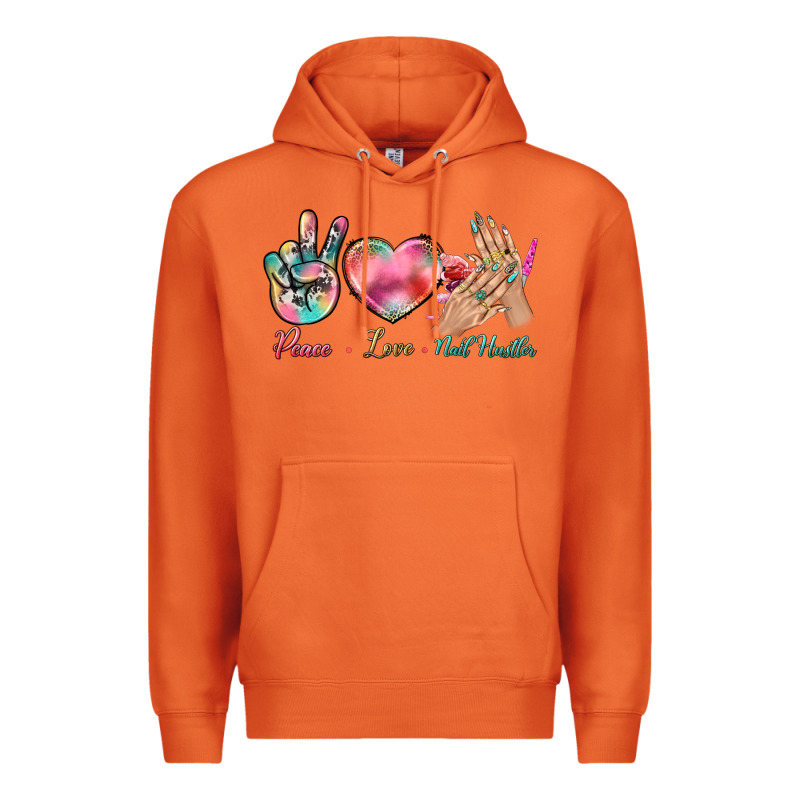 Peace Love Nail Hustler Premium Hoodie by BundleAndBundleShop | Teevron