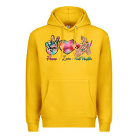 Lemon Peace Love Nail Hustler Premium Hoodie - BundleAndBundleShop