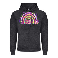 Vintage Black Easter Floral Spring Rainbow Vintage Hoodie - RanaPortraitStore