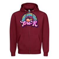 Burgundy pre k Zipper Hoodie - JahusDesignShop