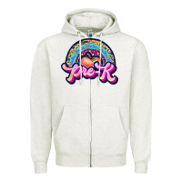 Oatmeal Heather pre k Zipper Hoodie - JahusDesignShop