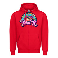 Red pre k Zipper Hoodie - JahusDesignShop