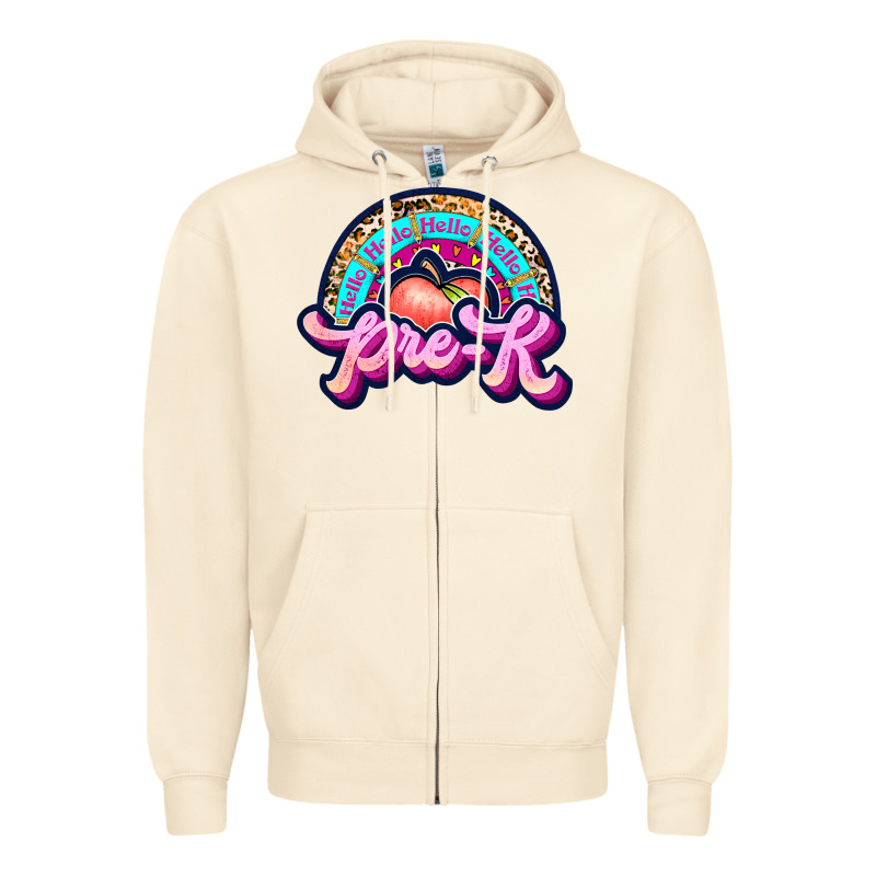 Pre K Zipper Hoodie by JahusDesignShop | Teevron