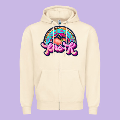 Pre K Zipper Hoodie Designed By Jahusdesignshop