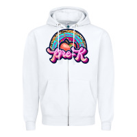 White pre k Zipper Hoodie - JahusDesignShop