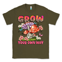 Army Green grow your own way Classic Tee - JahusDesignShop