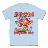 Dusty Blue grow your own way Classic Tee - JahusDesignShop