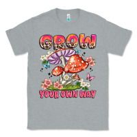 Heather Grey grow your own way Classic Tee - JahusDesignShop