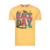 Vintage Mustard it's race day y'all Vintage Tee - Zillion Design Studio