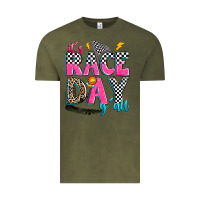 Vintage Olive it's race day y'all Vintage Tee - Zillion Design Studio