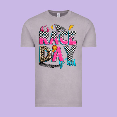 It's Race Day Y'all Vintage Tee Designed By Zillion Design Studio