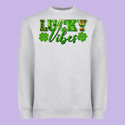 Lucky Vibes Heavyweight Sweatshirt Designed By Ranaportraitstore