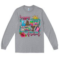 Heather Grey happy last day of school Long Sleeve Tee - AdoDesignShop