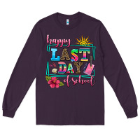 Plum happy last day of school Long Sleeve Tee - AdoDesignShop