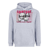 Heather Grey volleyball mom Heavyweight Hoodie - MaliasSmallBusiness