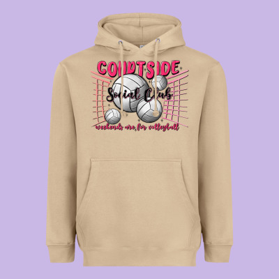 Volleyball Mom Heavyweight Hoodie Designed By Maliassmallbusiness