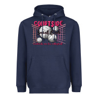 Navy volleyball mom Heavyweight Hoodie - MaliasSmallBusiness