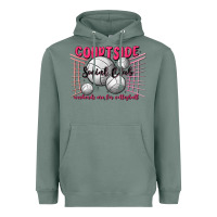Sage volleyball mom Heavyweight Hoodie - MaliasSmallBusiness
