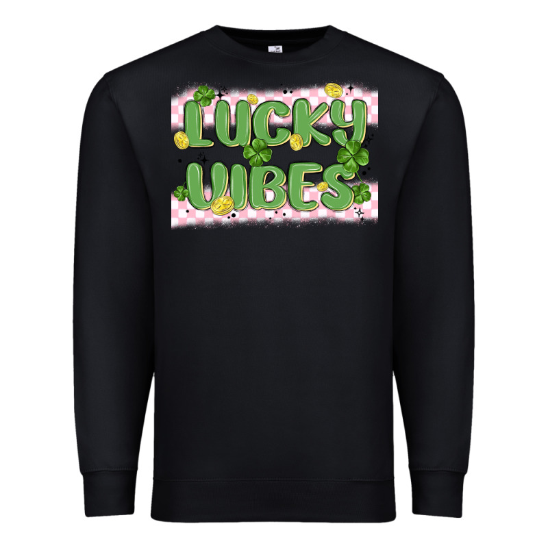 Lucky Vibes Premium Sweatshirt by MaliasSmallBusiness | Teevron