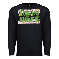 Black lucky vibes Premium Sweatshirt - MaliasSmallBusiness