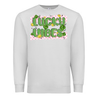 Dove Grey lucky vibes Premium Sweatshirt - MaliasSmallBusiness