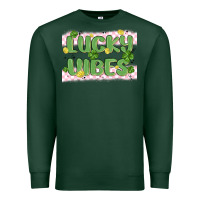 Sports Green lucky vibes Premium Sweatshirt - MaliasSmallBusiness