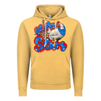 Vintage Mustard oh my stars chicken Vintage Hoodie - Zillion Design Studio