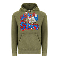 Vintage Olive oh my stars chicken Vintage Hoodie - Zillion Design Studio