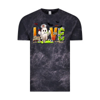 Cloud Black Love Nurse Halloween Vintage Tee - texasbilliewilder