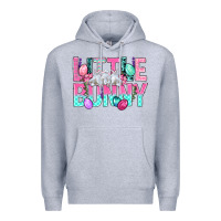 Heather Grey Little Bunny Easter Premium Hoodie - BundleAndBundleShop