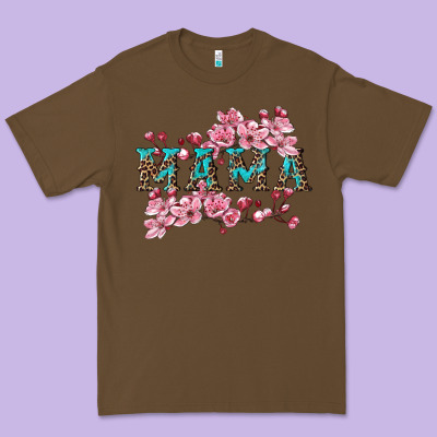 Mama With Cherry Blossoms Premium Tee Designed By Artiststas