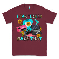 Burgundy i can totally make that Classic Tee - AdoDesignShop
